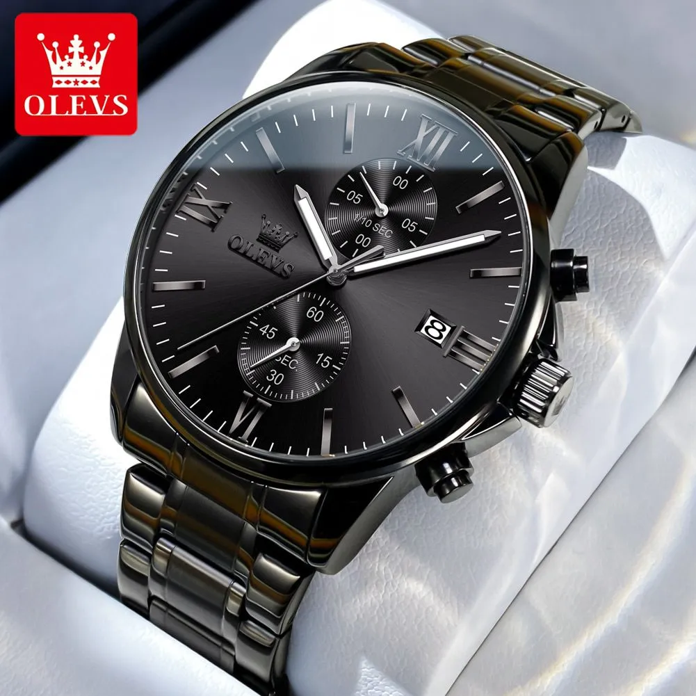 OLEVS-Men-s-Quartz-Watch-Luxury-Black-Stainless-steel-Date-Luminous-Waterproof-Business-Watch-Quartz-Watch